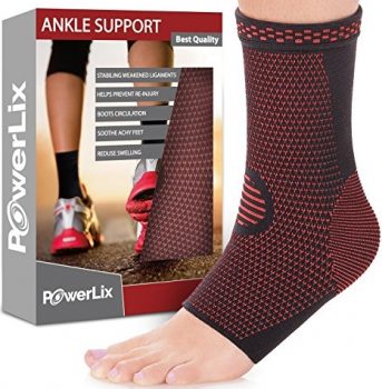 PowerLix Ankle Brace Compression Support Sleeve for Athletics