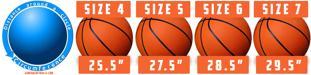 major basketball sizes